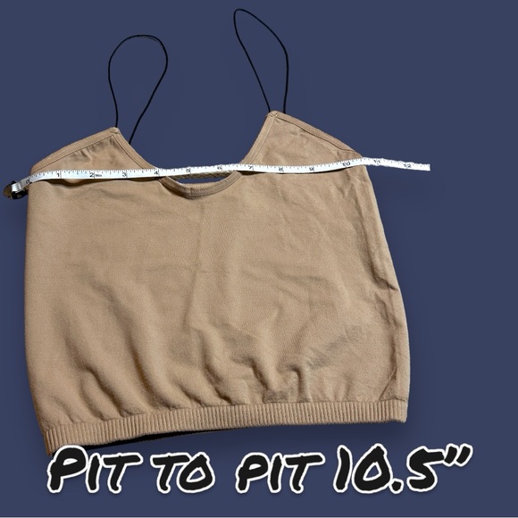 NWOT Free People Intimately Skinny Strap Seamless Brami in Natural. Size XS/S - Picture 6 of 8